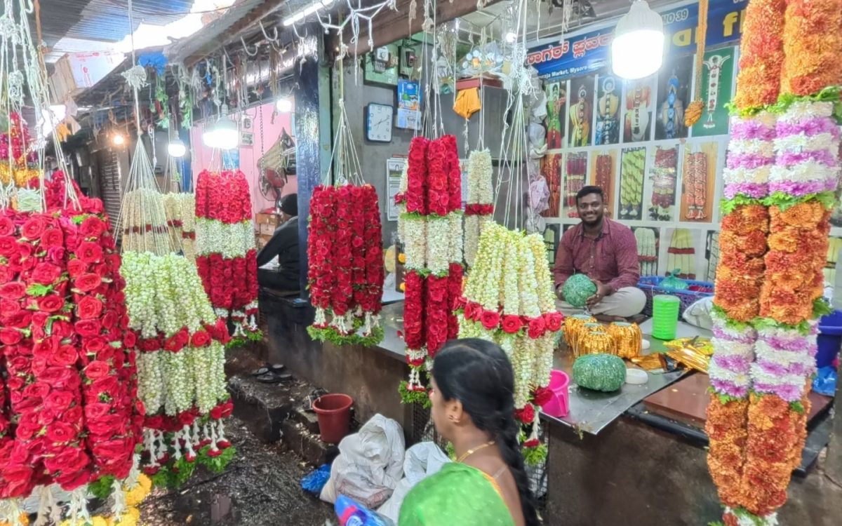 Flower Market, Mysuru, Karnataka